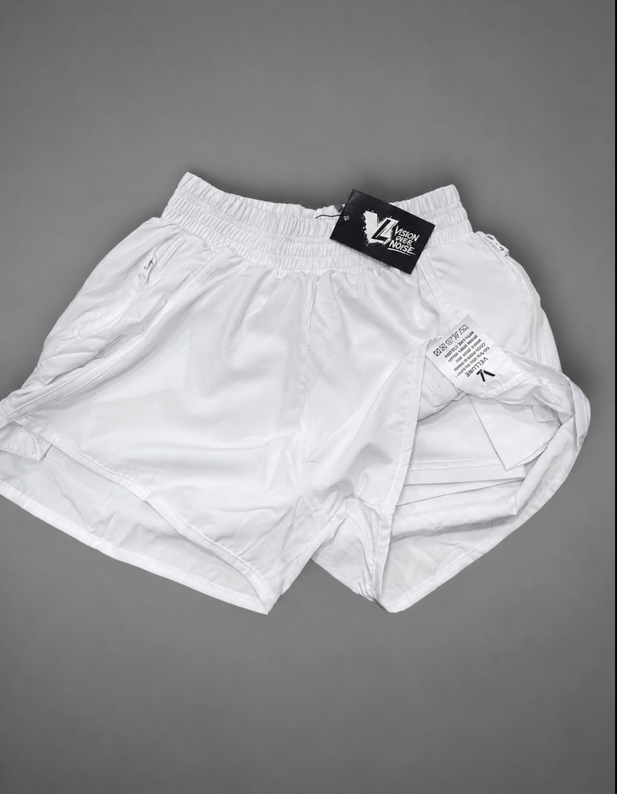VELLURE Women's Performance Leisure Gym Shorts Twin Pack.