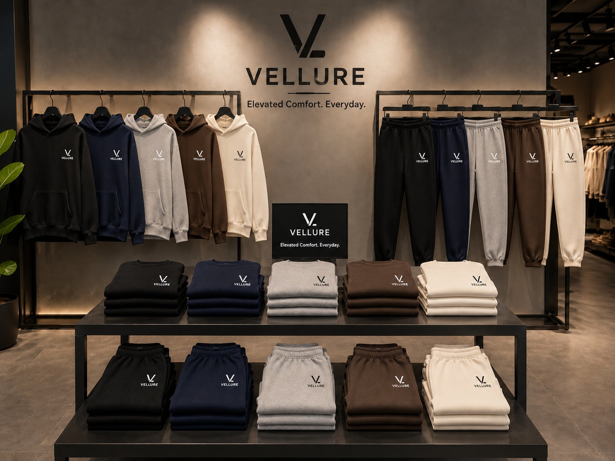 VELLURE Hoodies Explained: 500GSM vs Cotton Fleece vs Zip-Up