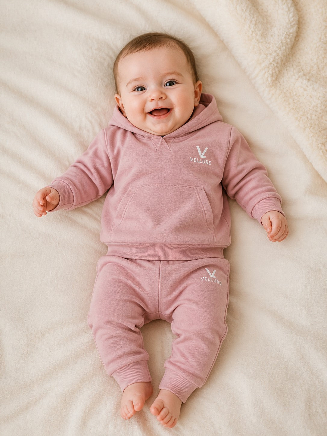 Kids' VELLURE Cotton Fleece Tracksuit