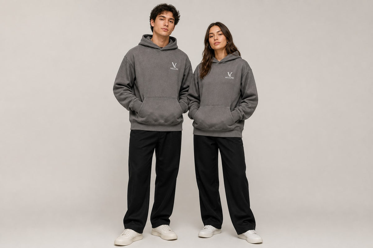 500gsm Charcoal Hoodie – End of Line