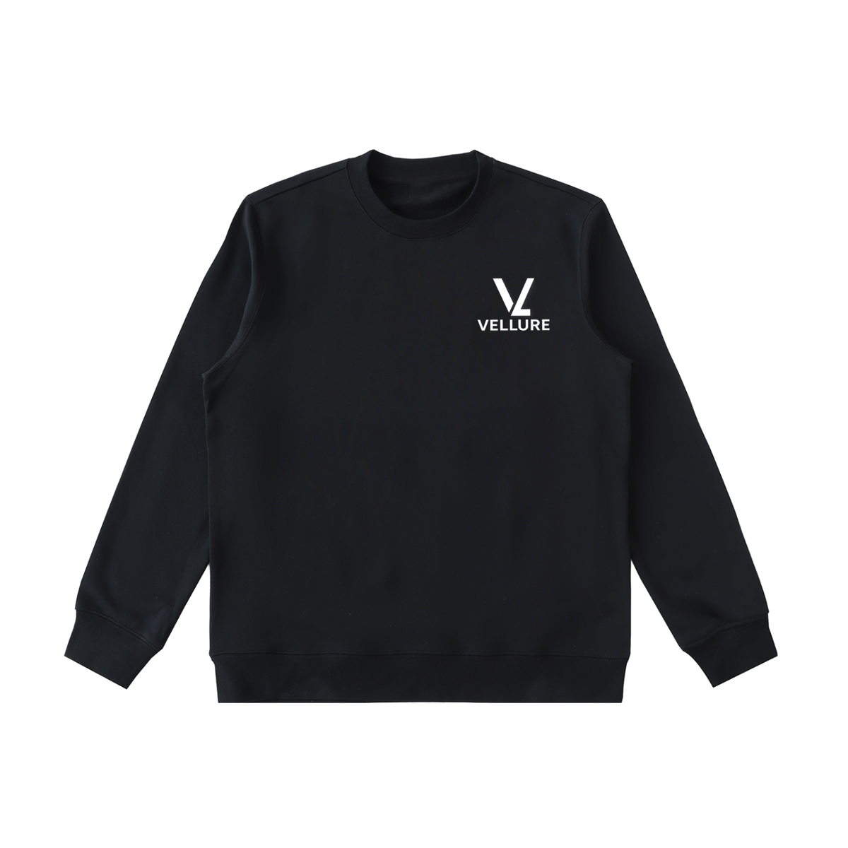Black Essential Heavyweight Crewneck Sweatshirt