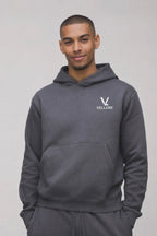 Charcoal knitted Hooded Tracksuit