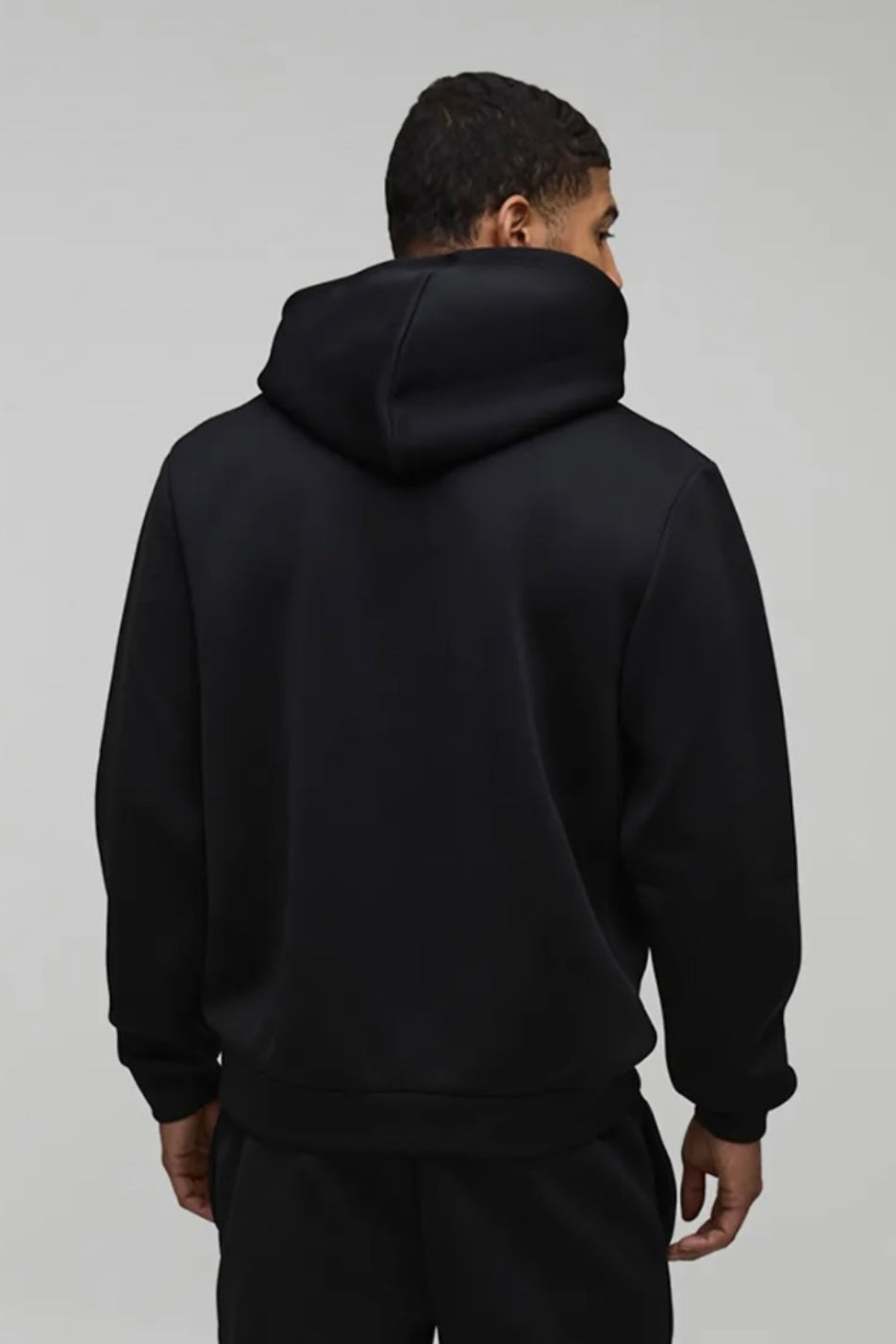 Black VELLURE Heavyweight Cotton Fleece Hoodie