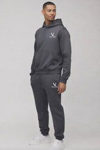 Charcoal knitted Hooded Tracksuit