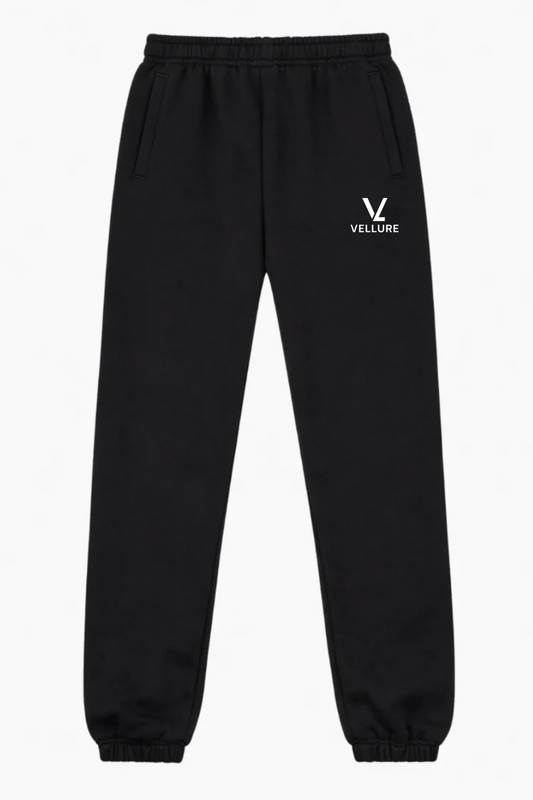 Black Regular Fit Cuffed Joggers