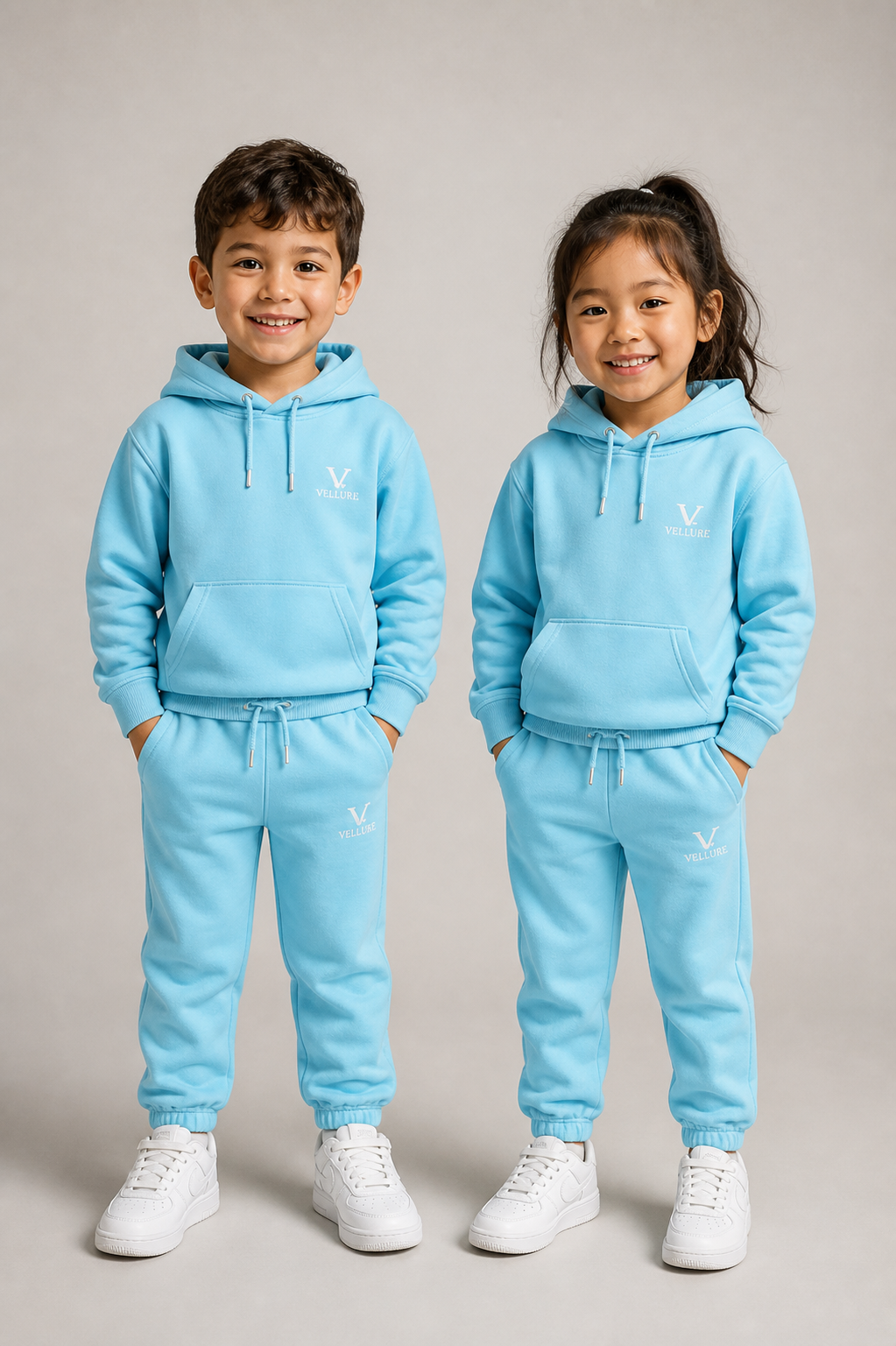 Kids' VELLURE Cotton Fleece Tracksuit