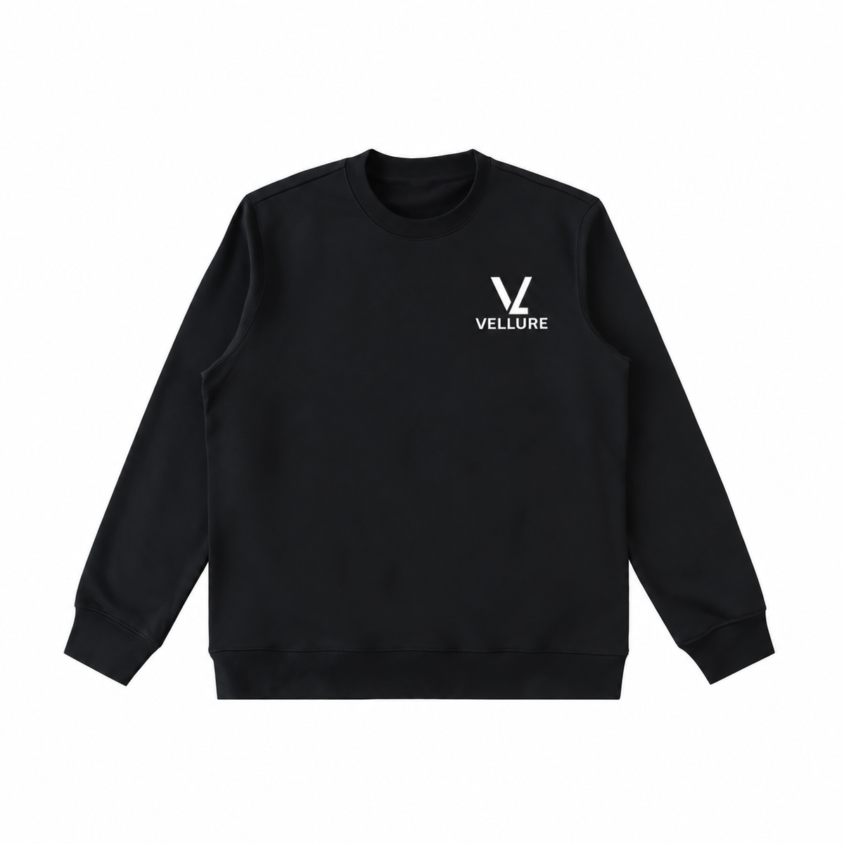 Black Essential Heavyweight Crewneck Sweatshirt