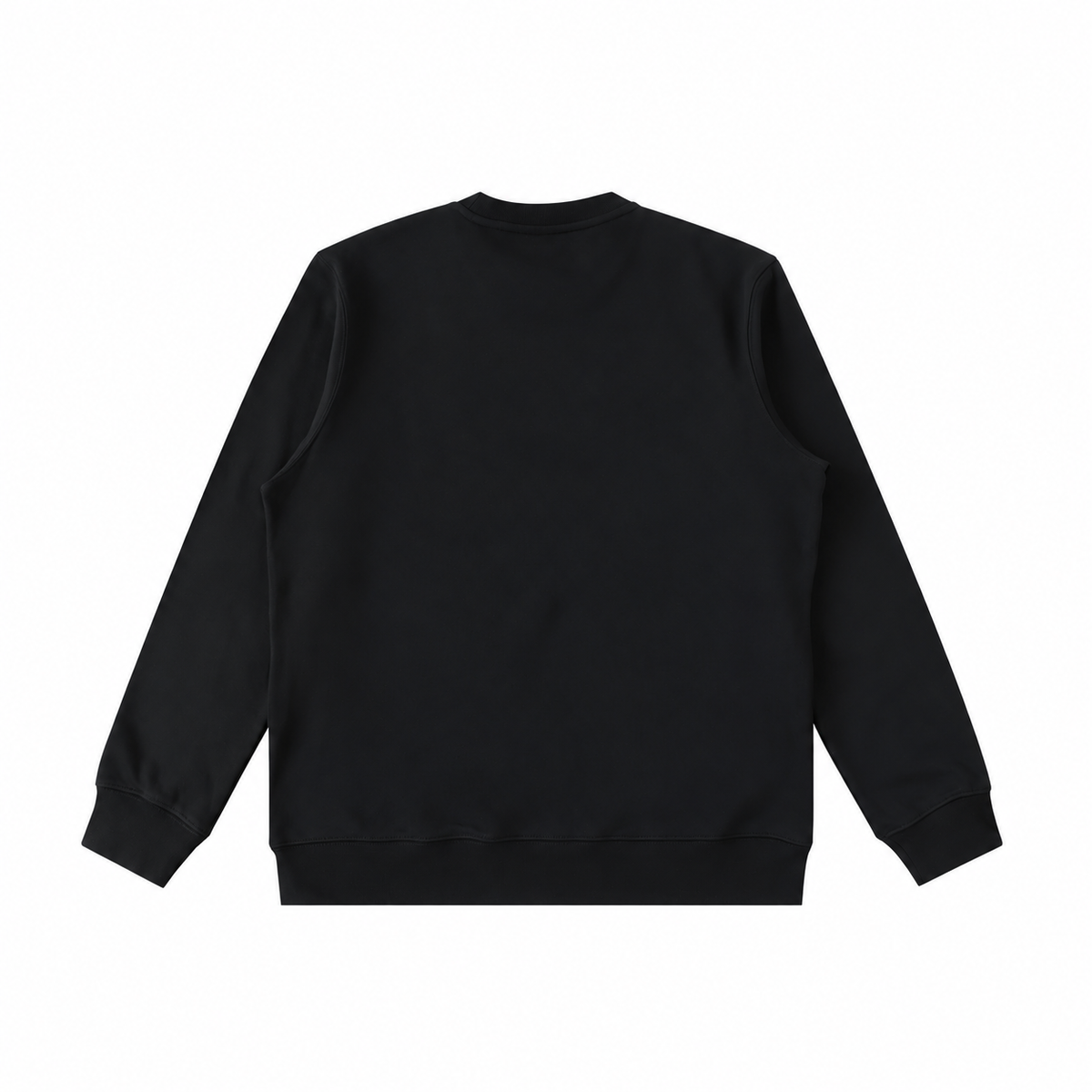 Black Essential Heavyweight Crewneck Sweatshirt