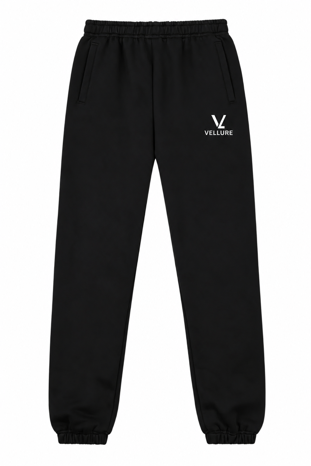 Black Regular-Fit Cuffed Joggers