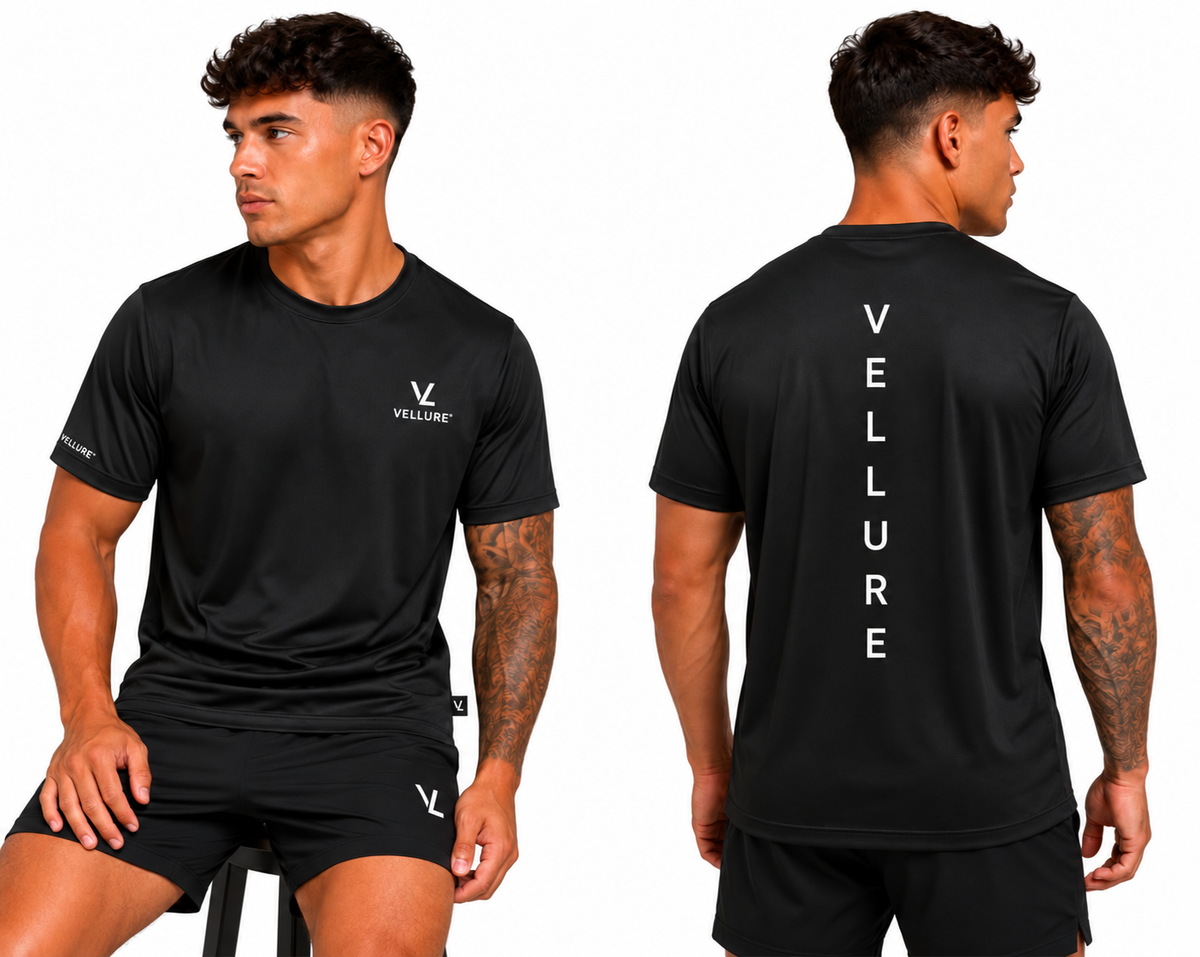 Black VELLURE Signature Aero T-Shirt