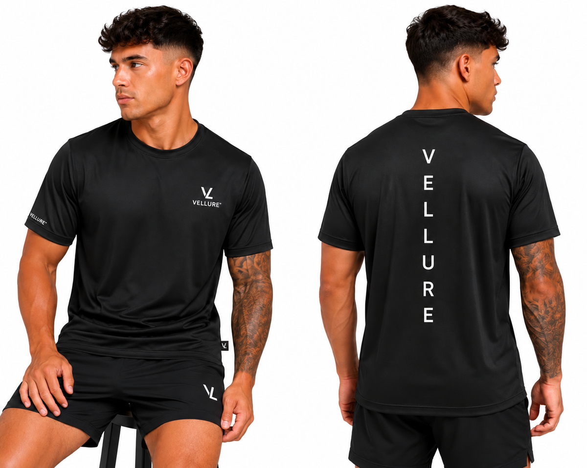 Black VELLURE Signature Aero T-Shirt