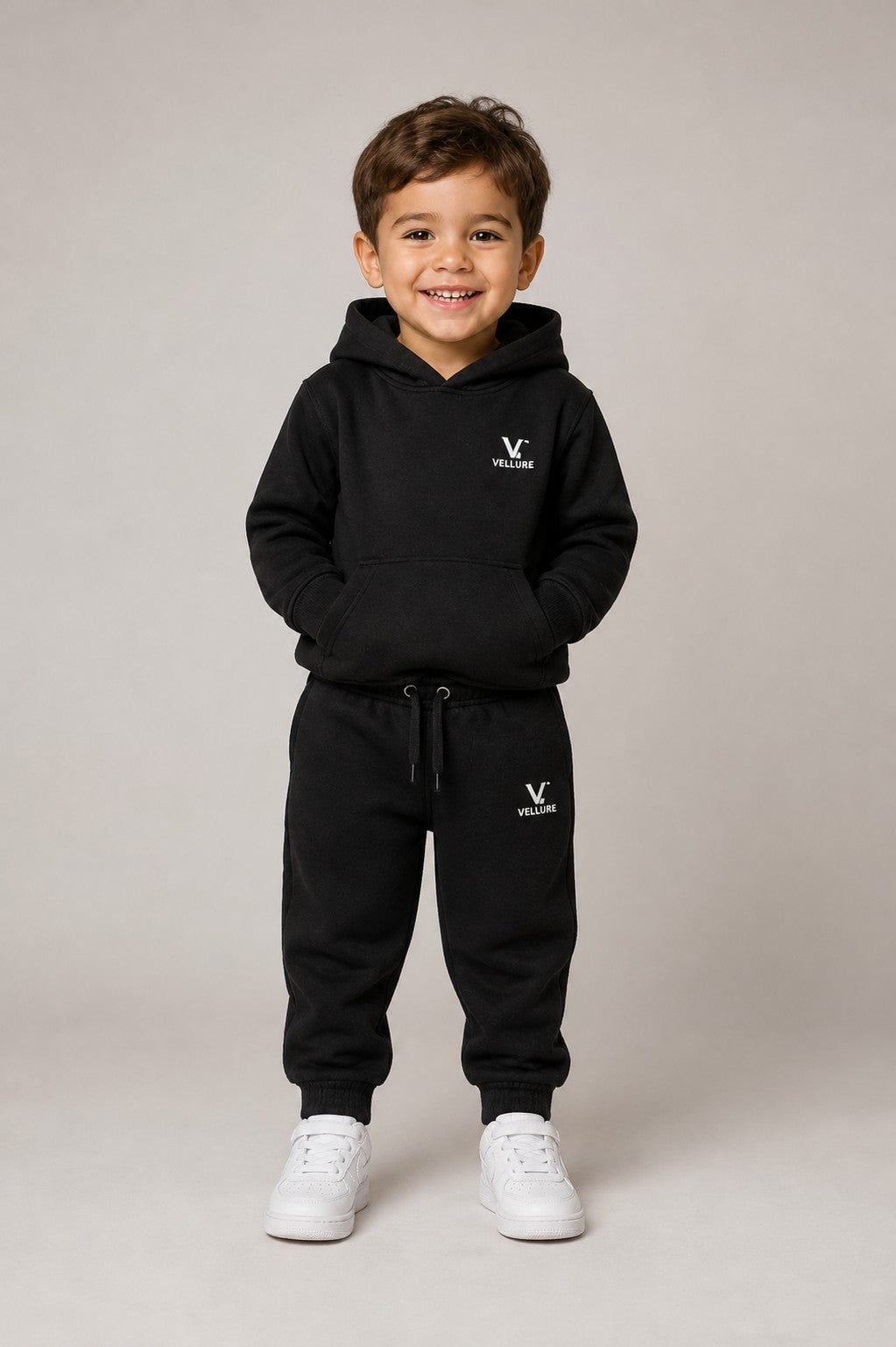 Kids' VELLURE Cotton Fleece Tracksuit