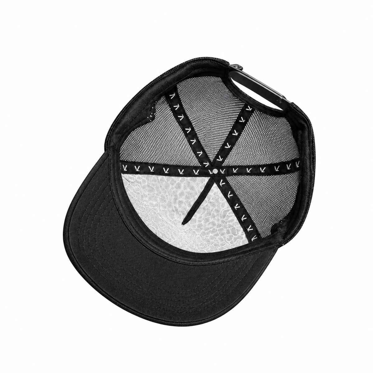 Navy VELLURE Trucker Cap – Pink Logo Limited Edition