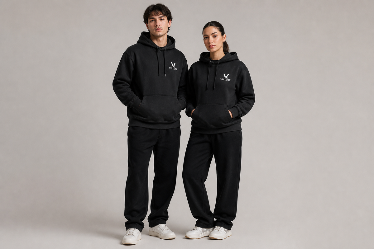 Black First Edition Hoodie & Complete Tracksuit – End of Line