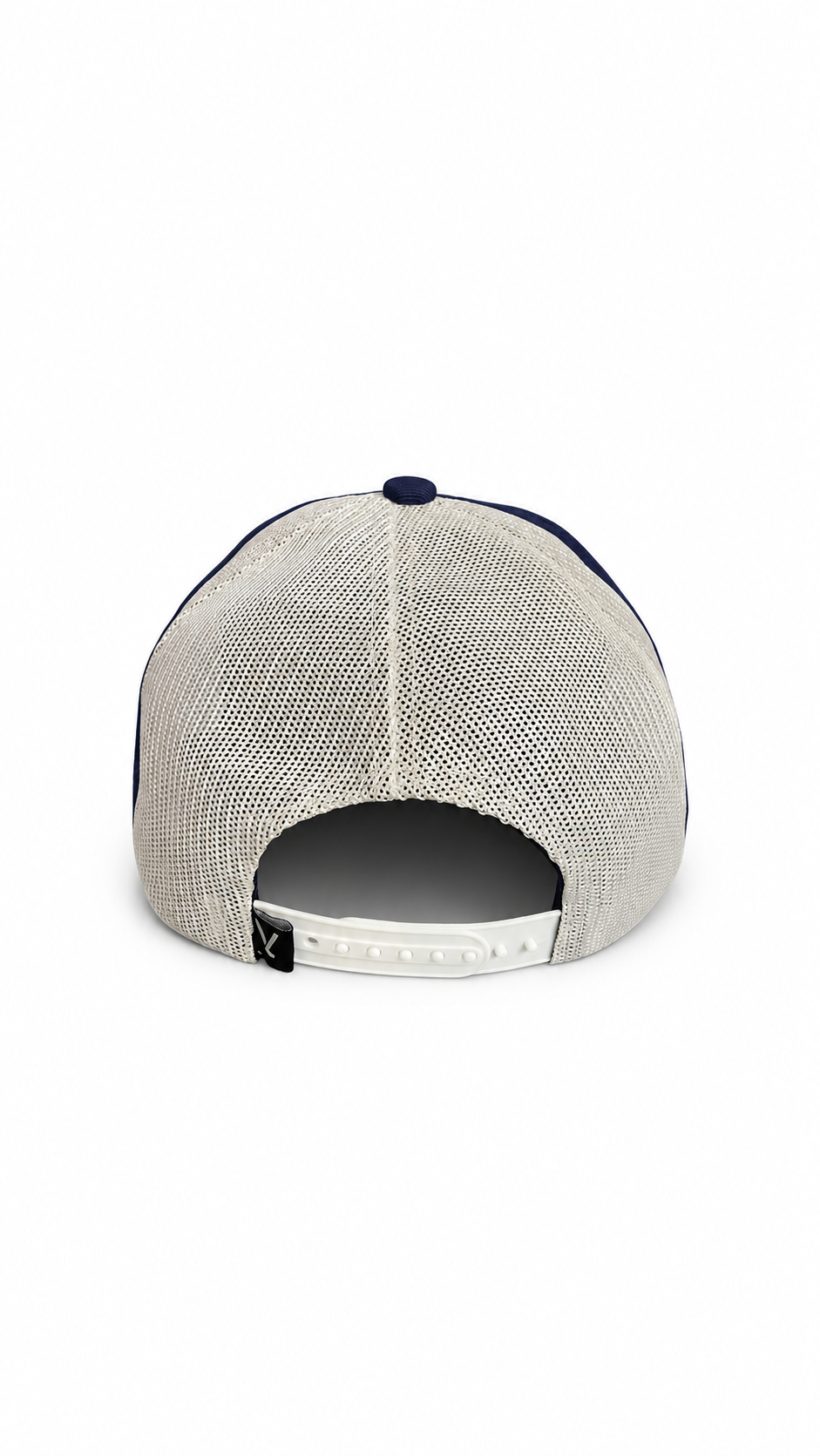 Blue & White VELLURE Signature Tennis Trucker Cap