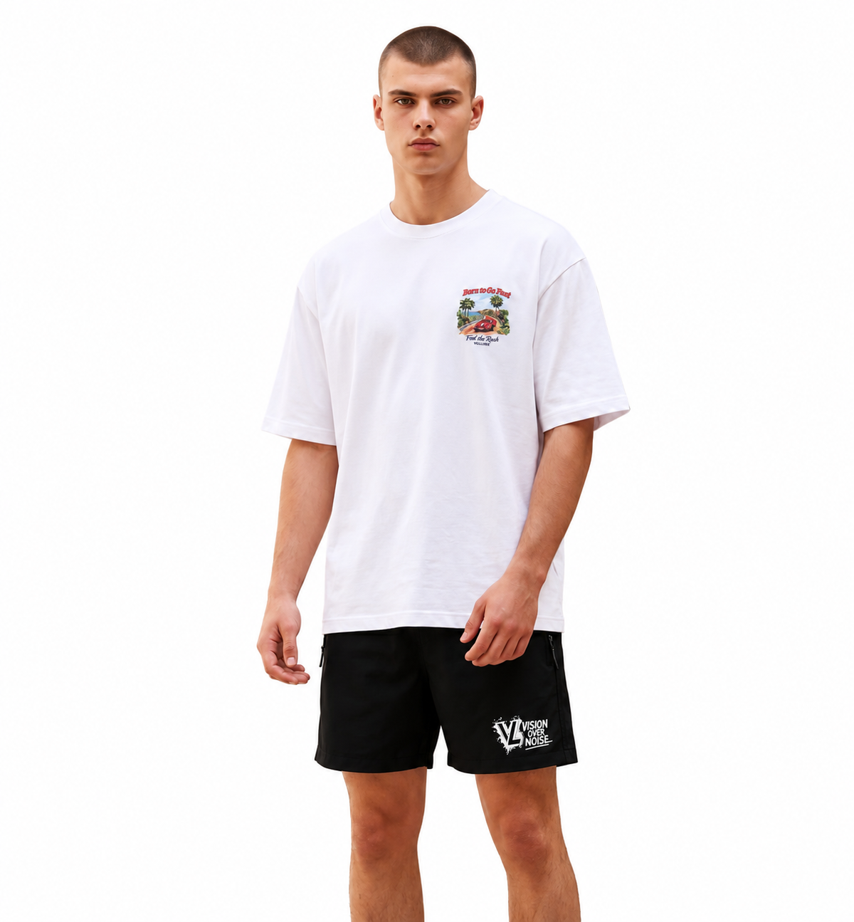 Born to Go Fast T-Shirt & Shorts Set
