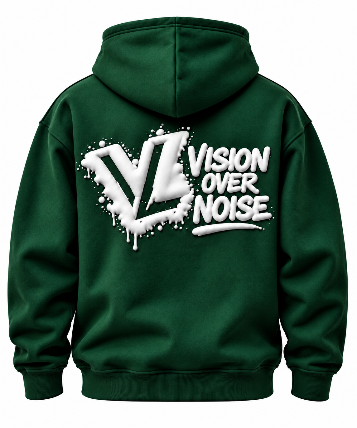 British Racing Green Vision Over Noise Hoodie