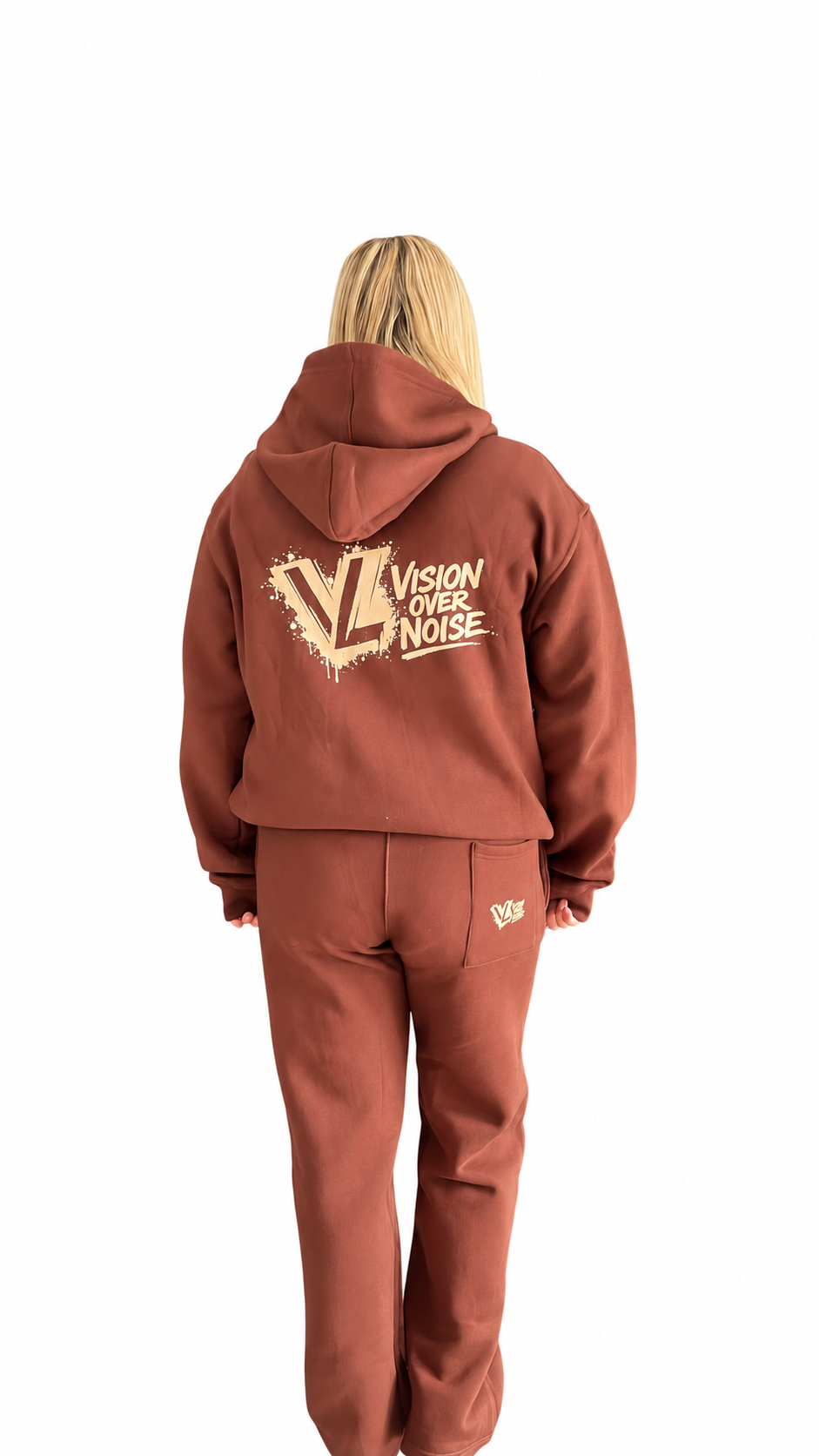 Brown Vision Over Noise Hoodie