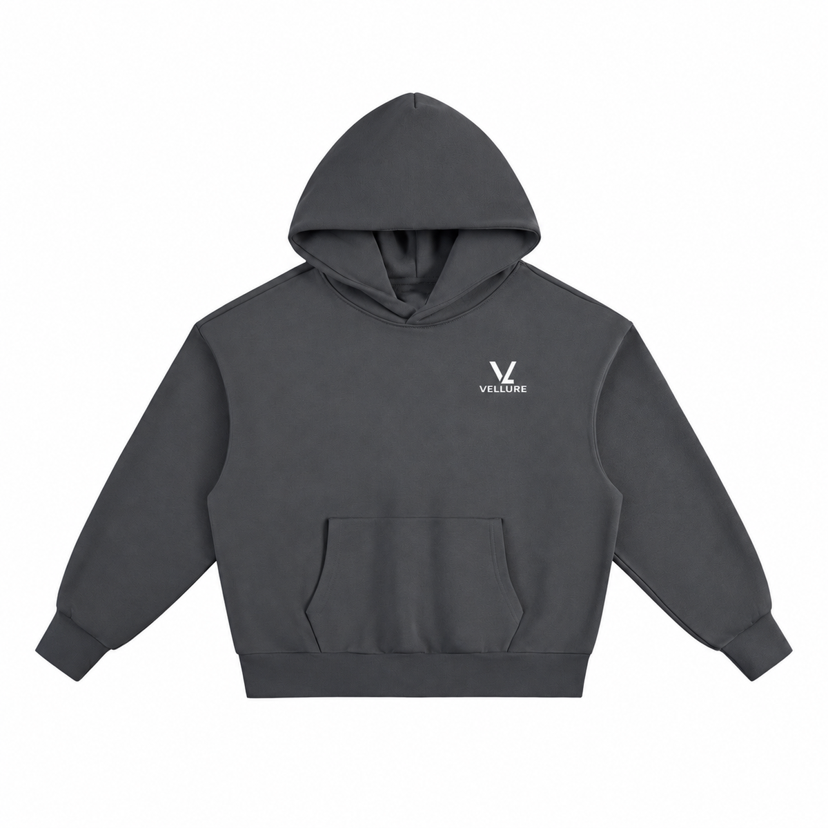 Charcoal 500GSM Essential Oversized Fleece Hoodie