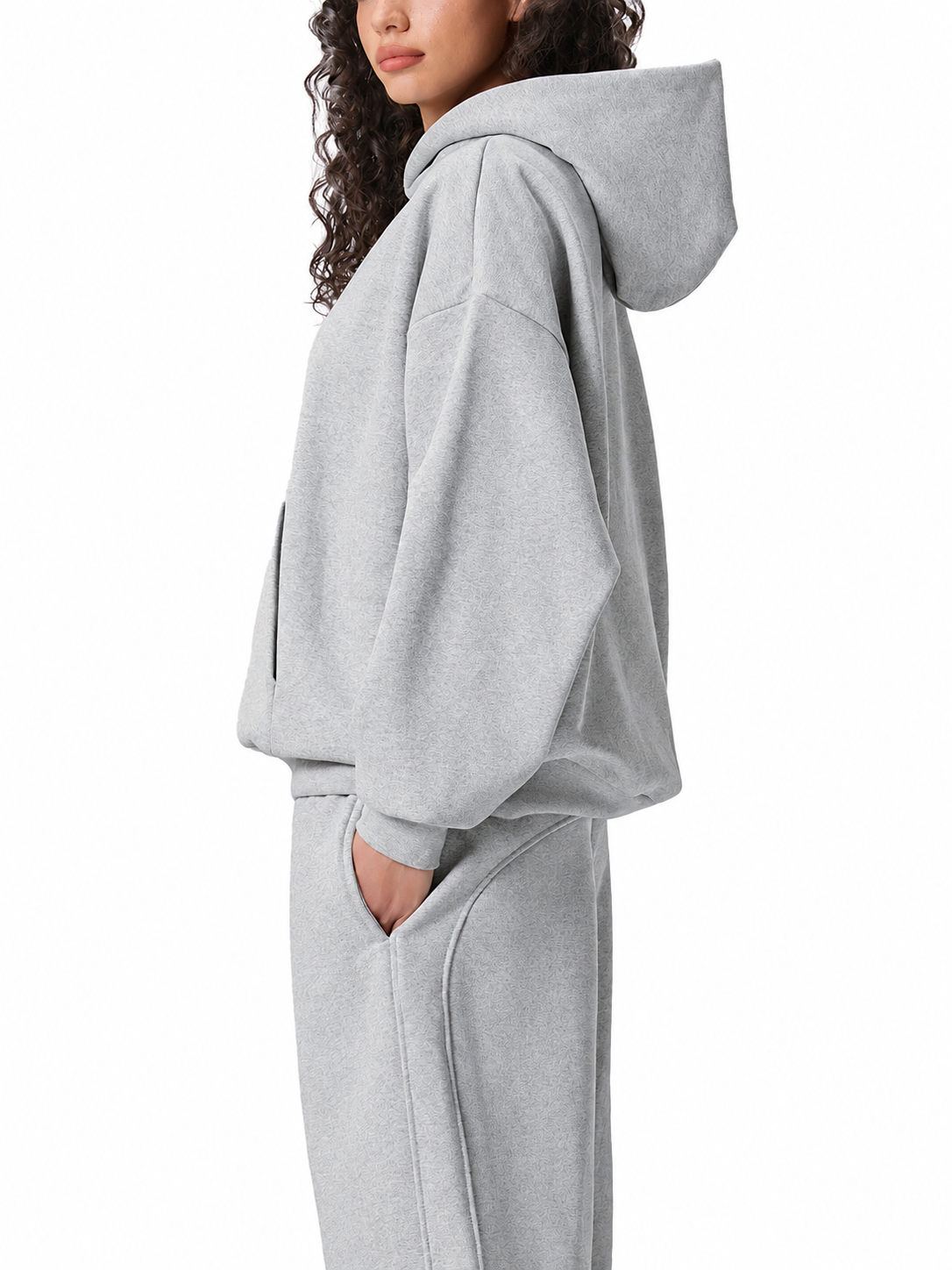 Charcoal 500GSM Essential Oversized Fleece Hoodie