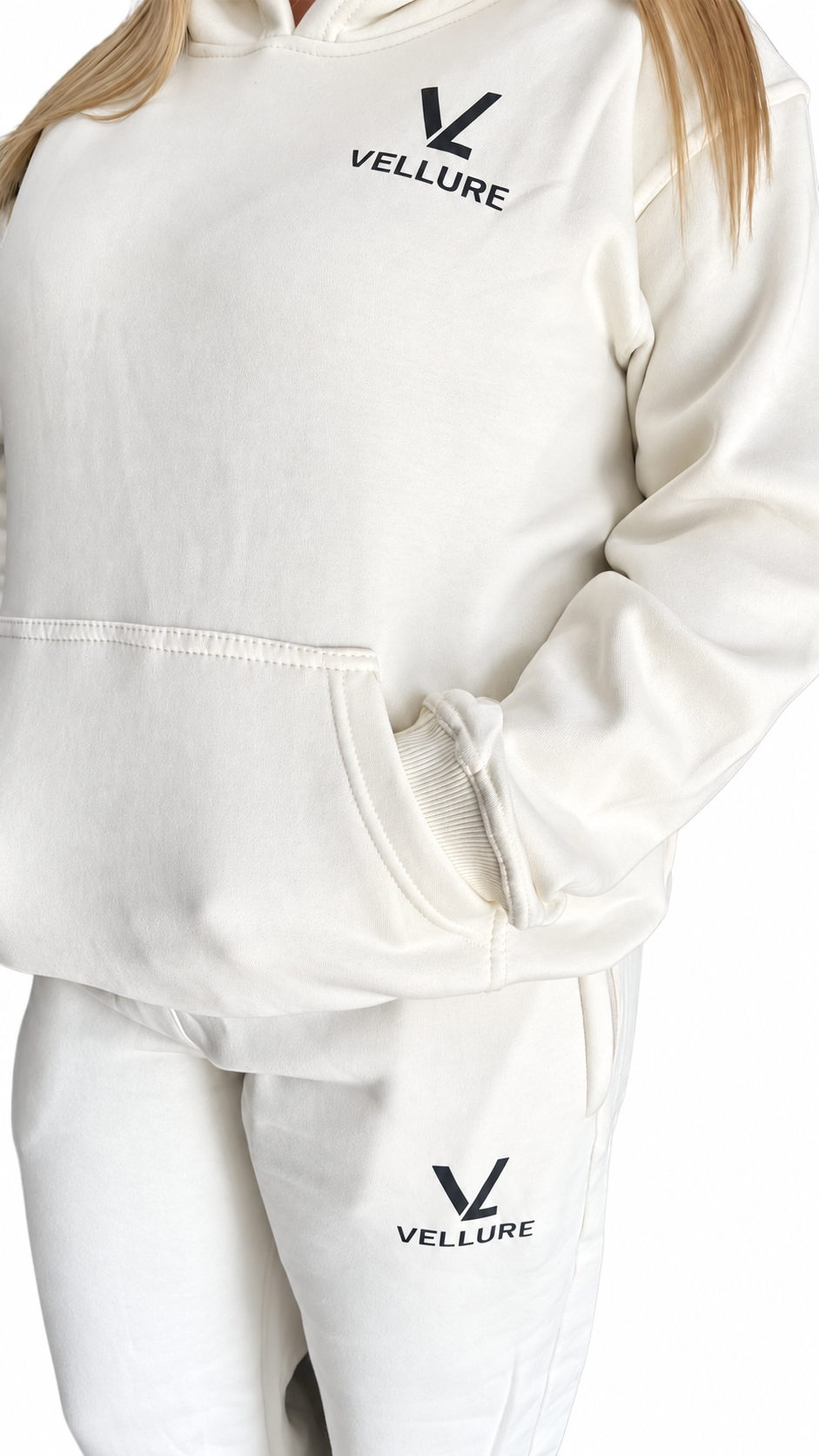 Cream Vision Over Noise Hoodie