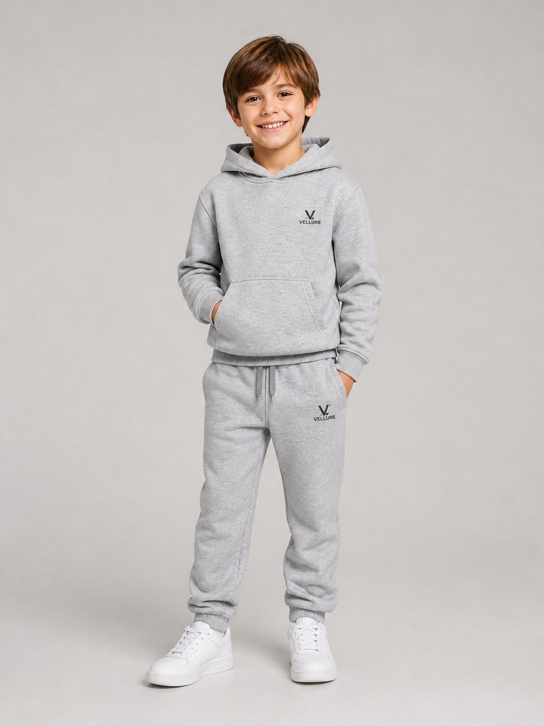 Kids' VELLURE Cotton Fleece Tracksuit