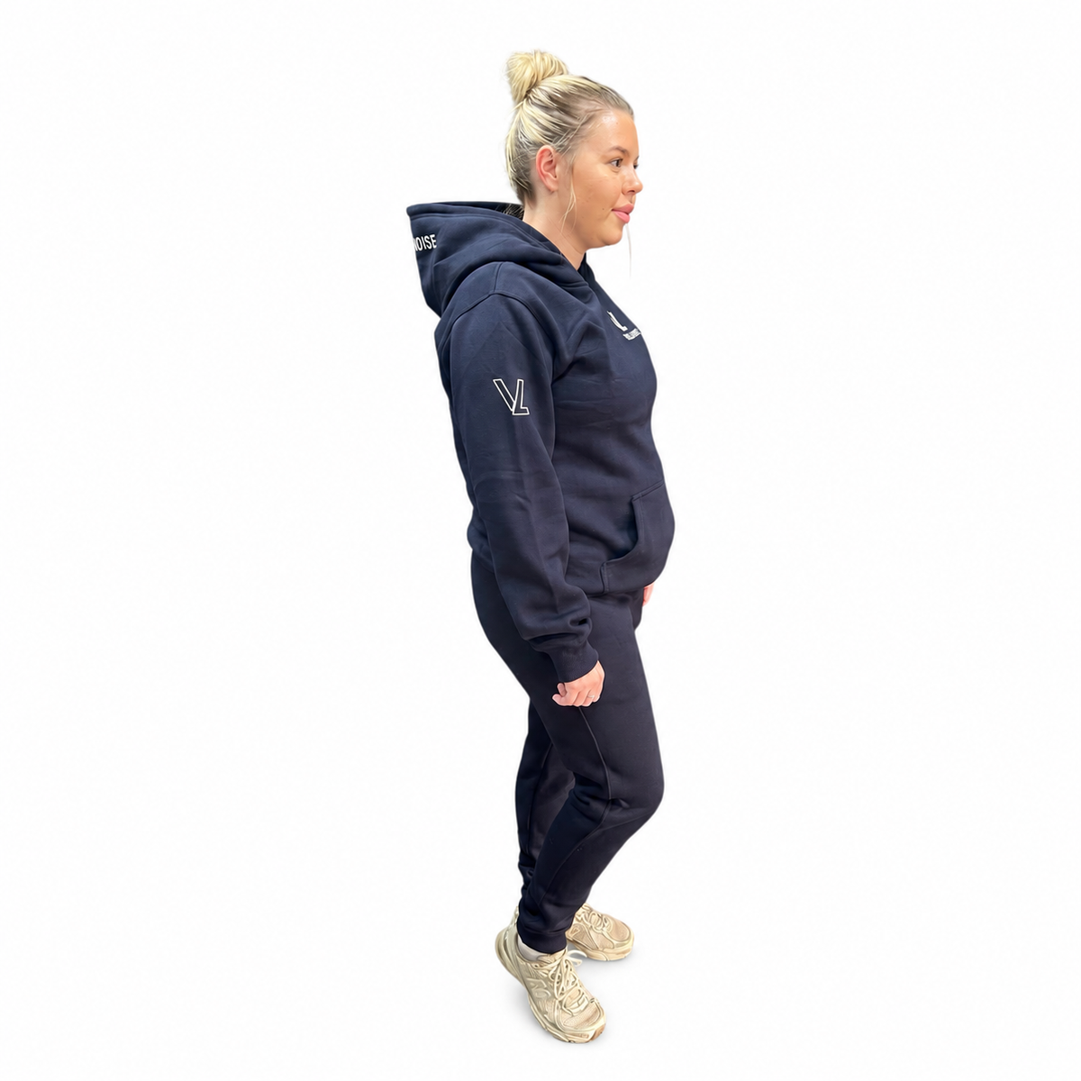 VELLURE Navy Cotton Fleece Hooded Tracksuit V2 – Hoodie and Jogger Set