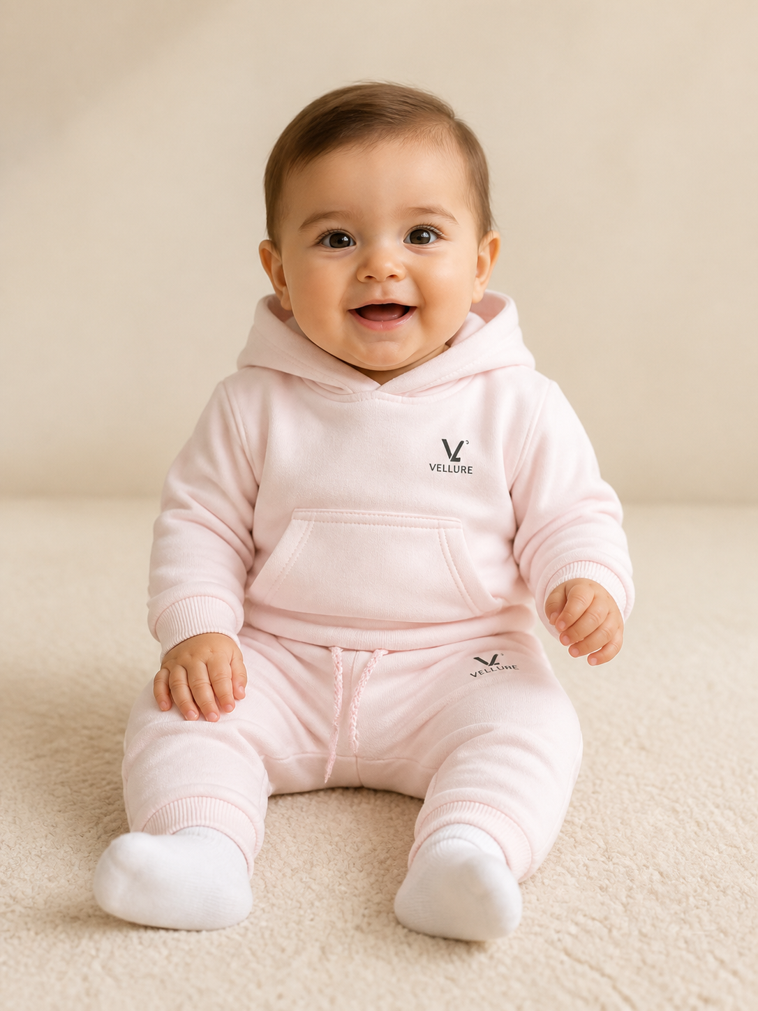 Kids' VELLURE Cotton Fleece Tracksuit