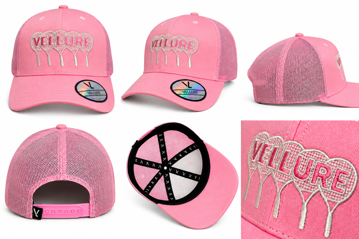 Pastel Pink VELLURE Performance Trucker Cap