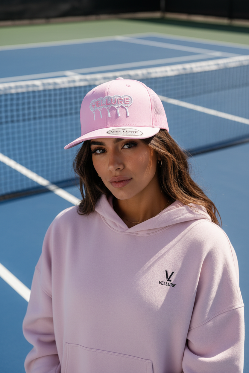Pastel Pink VELLURE Performance Trucker Cap