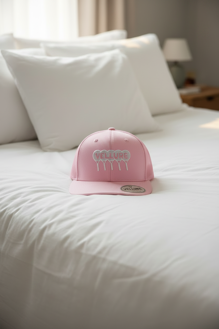 Pastel Pink VELLURE Performance Trucker Cap