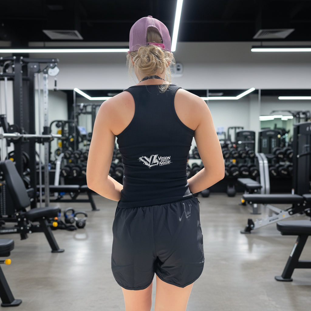 Women's Performance Gym Shorts – Black & White Twin Pack