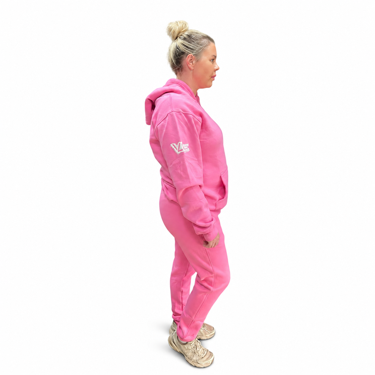 VELLURE Bubblegum Pink V2 Signature Vision Over Noise Tracksuit — Pre-order