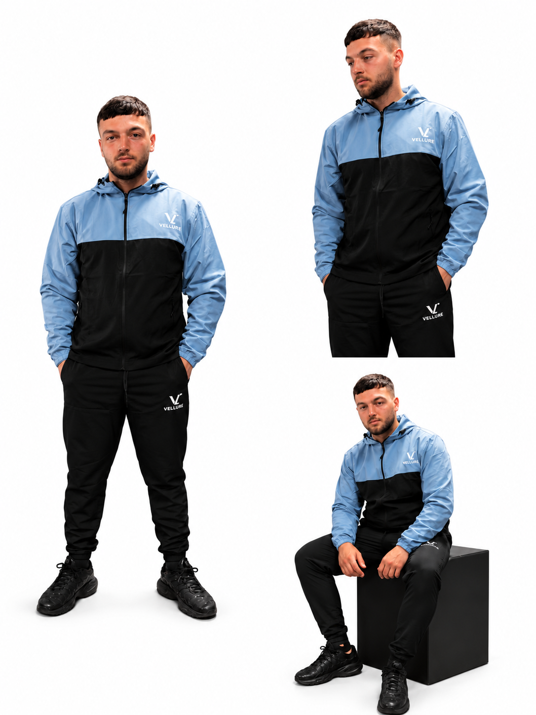 VELLURE Contrast Windbreaker Tracksuit