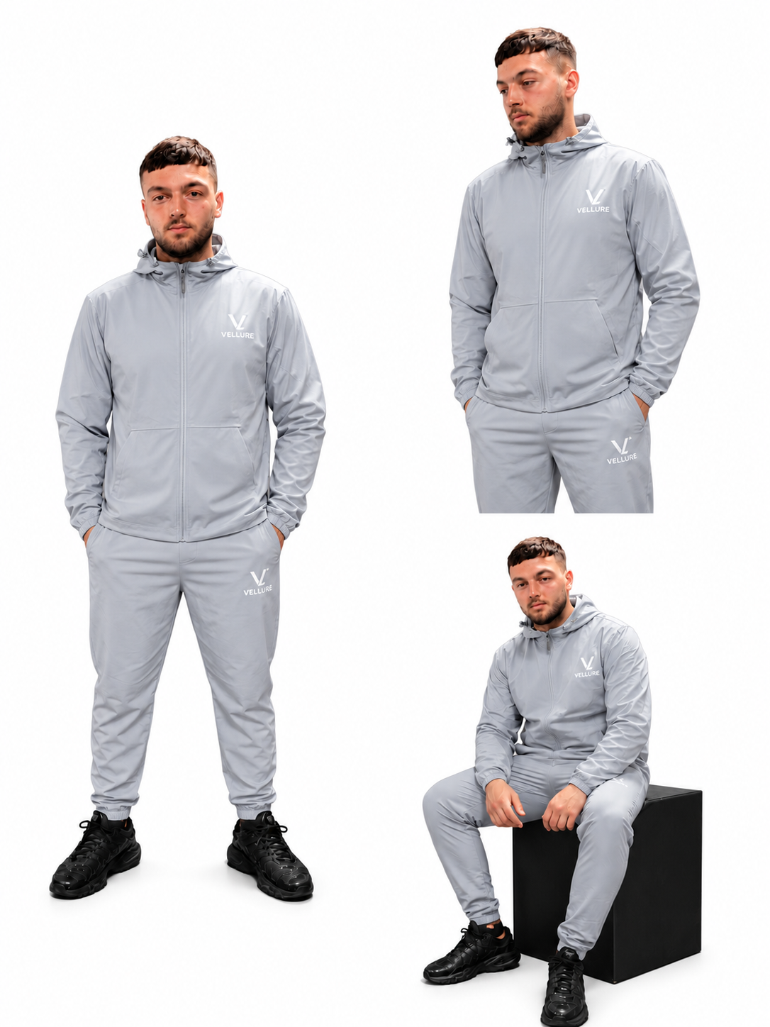 VELLURE Contrast Windbreaker Tracksuit
