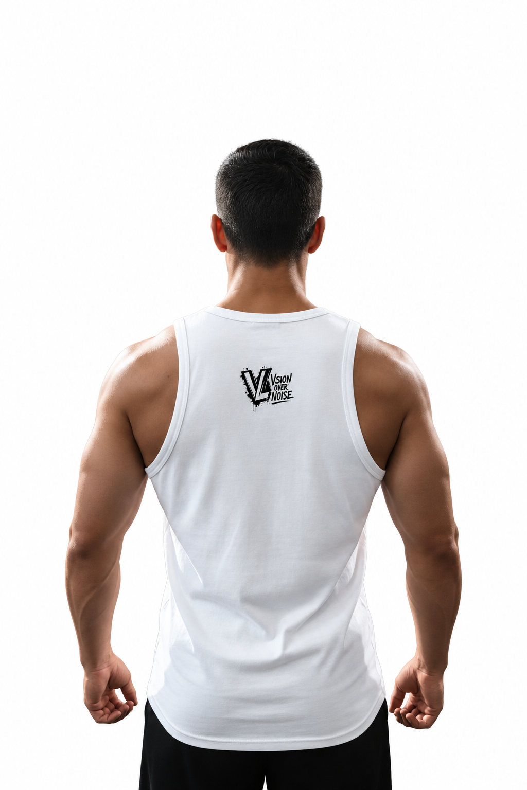 White Men's Essential Performance Tank Top