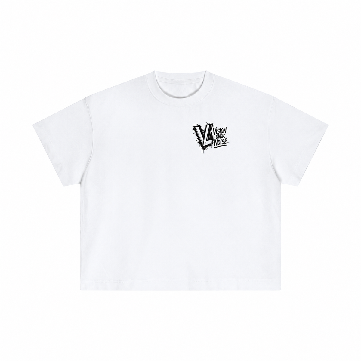 White Women's Essential Cotton Boxy T-Shirt