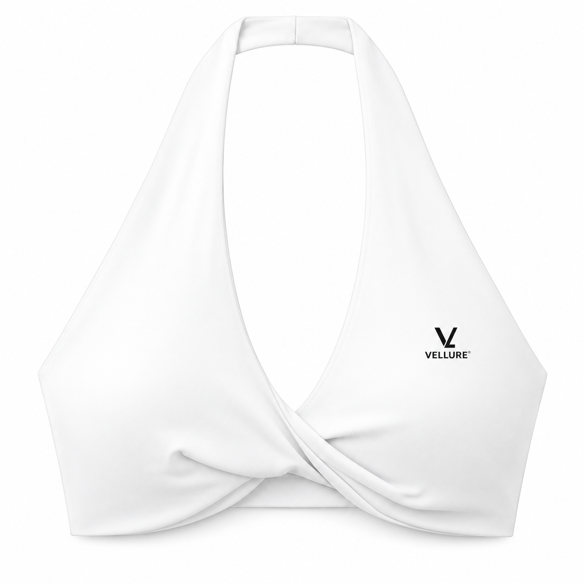 Women's Pleated Halter Sports Bra – 4 Colours