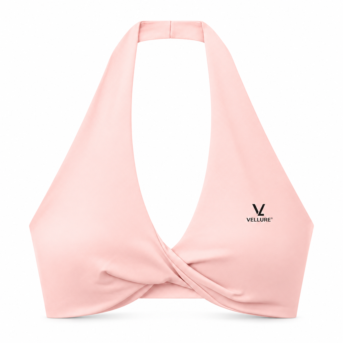 Women's Pleated Halter Sports Bra – 4 Colours