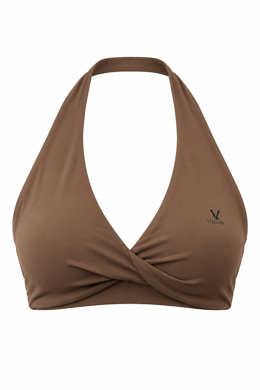Women's Pleated Halter Sports Bra – 4 Colours